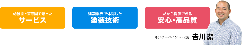 熊本の幼稚園・保育園・こども園に携わった経験があるからこそ実現できる安心・高品質の外壁塗装