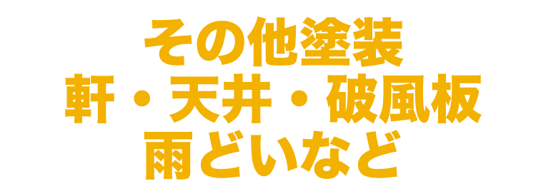 その他塗装 軒・天井・破風板 雨どい等